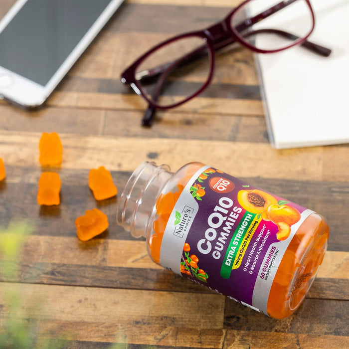 CoQ10 100mg Gummies - 3X Better Absorption, Antioxidant for Heart Health Support & Energy Production, Ultra Coenzyme Q10 Vitamins, Co q 10 Supplement, Dietary Supplement, Non-GMO - 60 CoQ10 Gummies