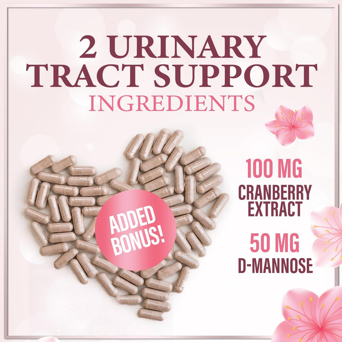 Vaginal Probiotics for Women - Vaginal PH Flora Feminine Health Balance Support - 50 Billion CFU Per Capsule, Odor Digestive Immune Support - Womens Probiotics Supplement with Cranberry - 120 Capsules