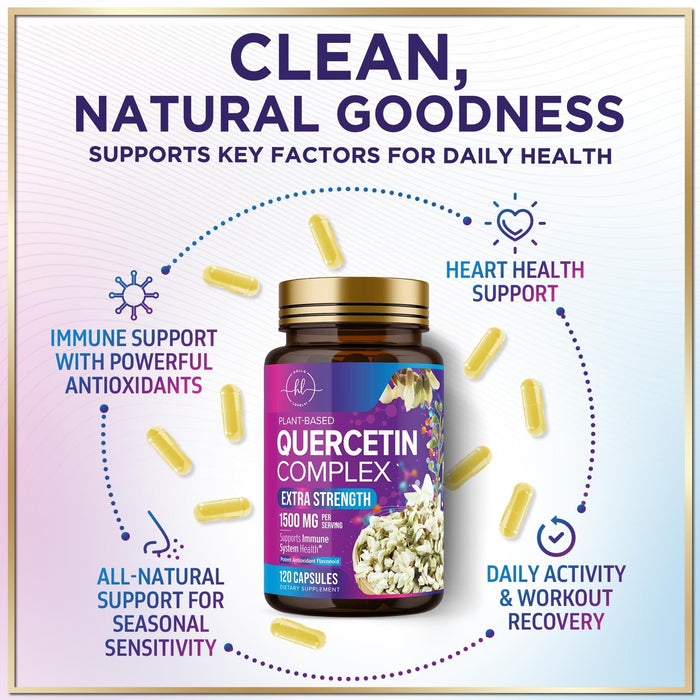 Quercetin 1000mg Servings – 120 Capsules