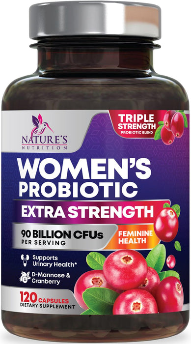 Probiotics for Women – 90 Billion CFU – 120 Capsules