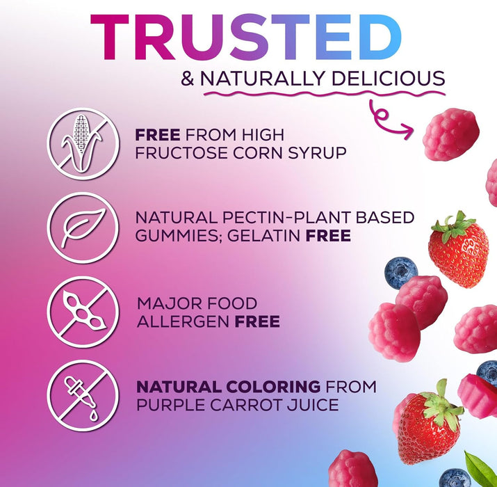 Zinc Gummies 50mg, Max Strength Immune Support for Adults, Zinc Supplement Gummy for Beautiful Skin & Immune Health Support, Nature’s Antioxidant Zinc Supplements, Vegan, Non-GMO - 60 Gummies