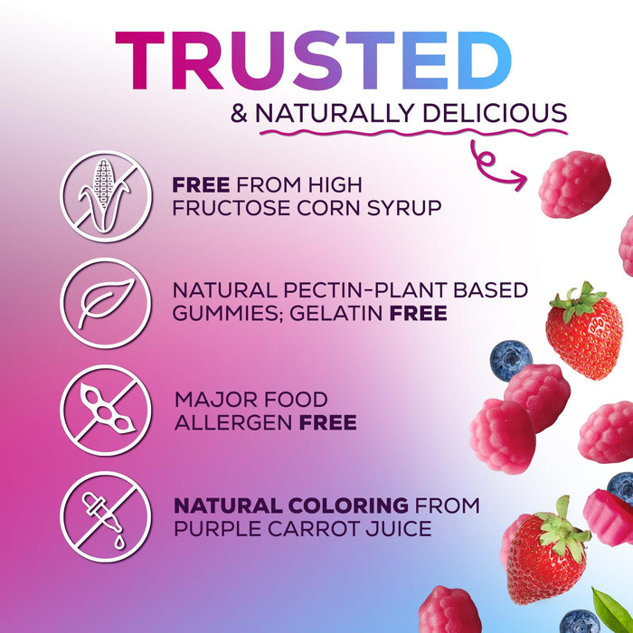 Zinc Supplement 50mg Gummies for Adults - Max Strength Skin Health & Immune Support Gummy, Vegan, Non-GMO & Gluten Free, Natureâ€™s Antioxidant & Bone Health Chewable Tasty Berry Flavor - 120 Gummies