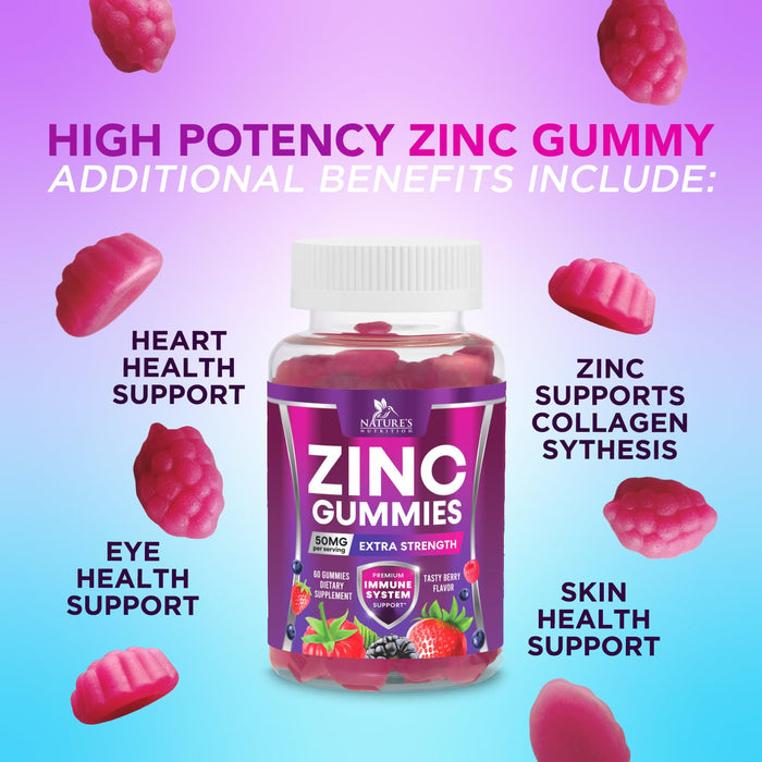 Zinc Gummies 50mg – 60 Gummies