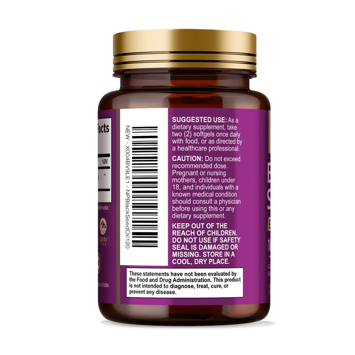 Black Seed Oil 1000mg – 120 Softgels