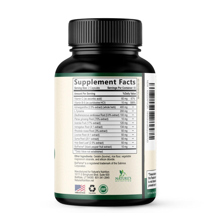Adrenal Support Cortex Complex – 120 Capsules