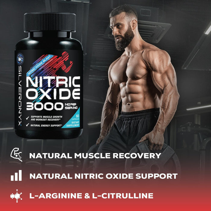 Nitric Oxide Formula with L-Arginine + Citrulline – 60 Capsules