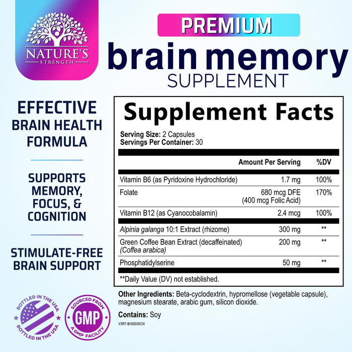 Brain Memory – 60 Capsules