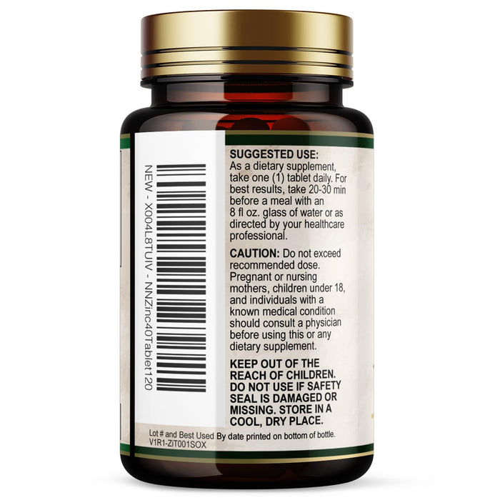 Zinc 40mg – 120 Tablets