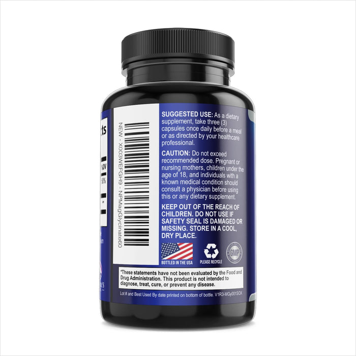 Magnesium Glycinate Chelated – 60 Tablets