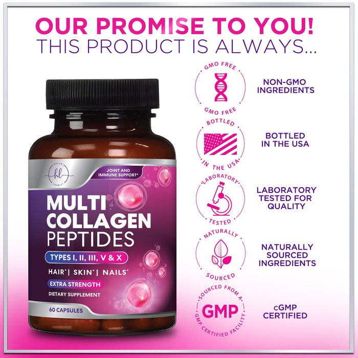 Multi Collagen Peptides – 60 Capsules