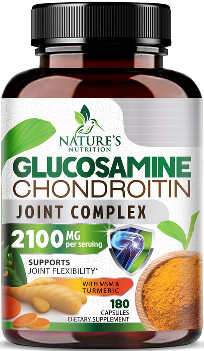 Glucosamine Chondroitin MSM 2100mg Complex – 180 Capsules