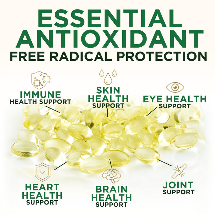 Vitamin E 400 IU Softgels (180mg DL-Alpha) – 120 Softgels