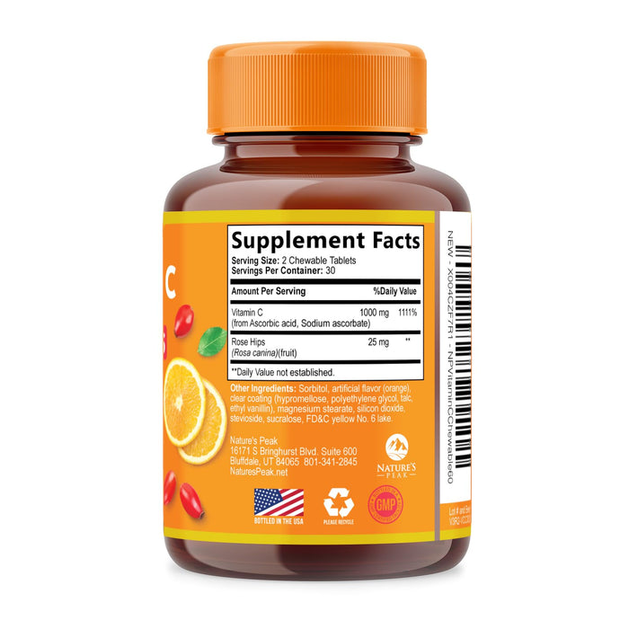Vitamin C 1000mg Chewable – 60 Tablets