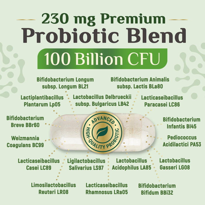 Probiotics for Women Capsules – 100 Billion CFU – 30 Capsules