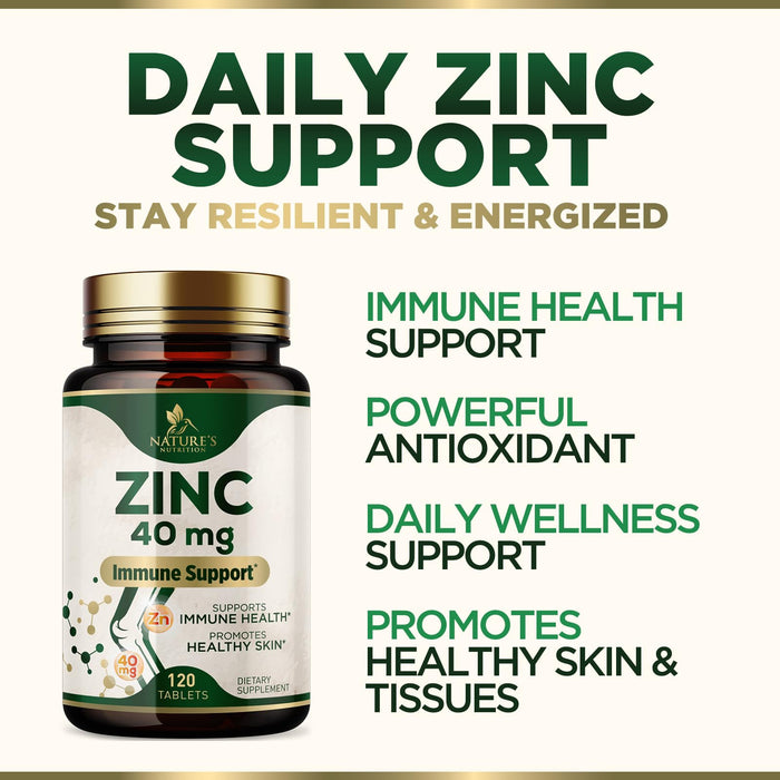 Zinc 40mg – 120 Tablets