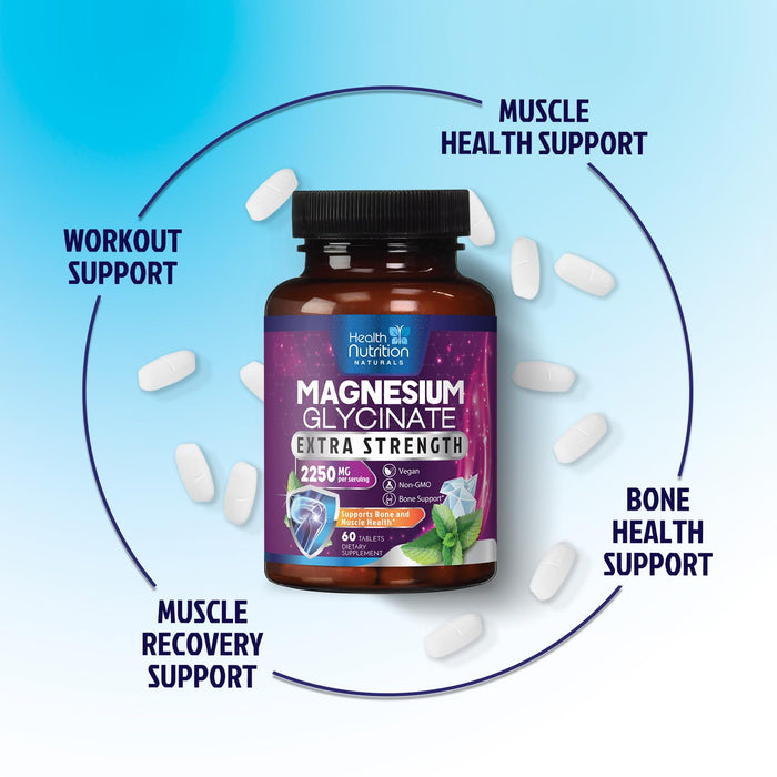 Magnesium Glycinate 250mg – 60 Tablets