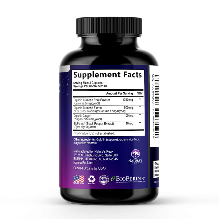 Turmeric Curcumin 2350mg – 120 Capsules