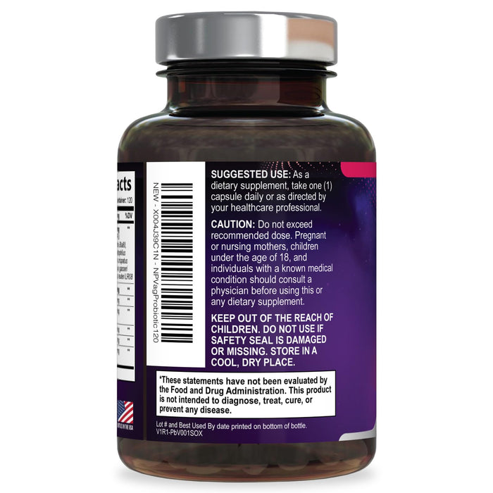 Vaginal Probiotics for Women pH Balance with Prebiotics 50 Billion CFU – 120 Capsules