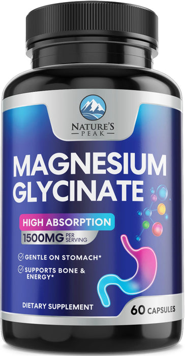 Magnesium Glycinate Chelated – 60 Tablets