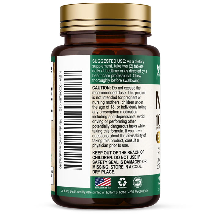 Melatonin 10 mg Fast Dissolve – 120 Day Supply