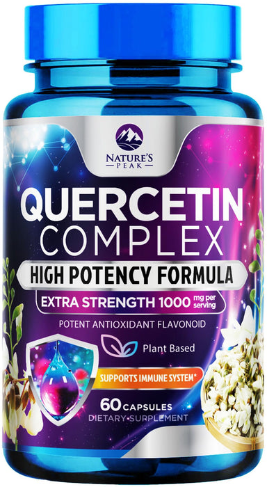 Quercetin Capsules 1000mg with Ultra Strength Complex – 60 Veggie Capsules