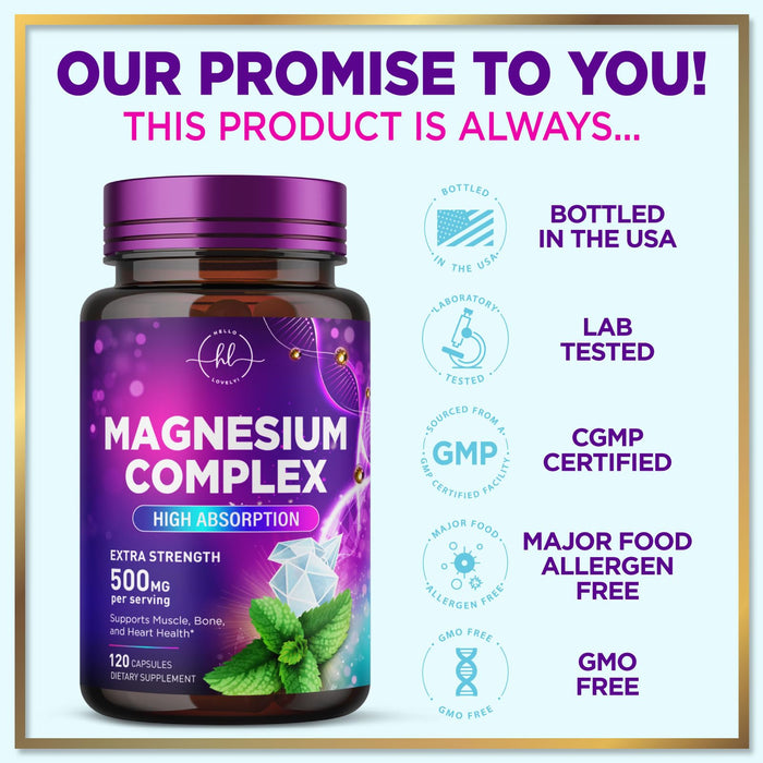 Magnesium Complex 500 mg – 120 Capsules