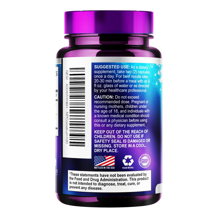 Colostrum 1000mg 20% Immunoglobulins – 120 Capsules