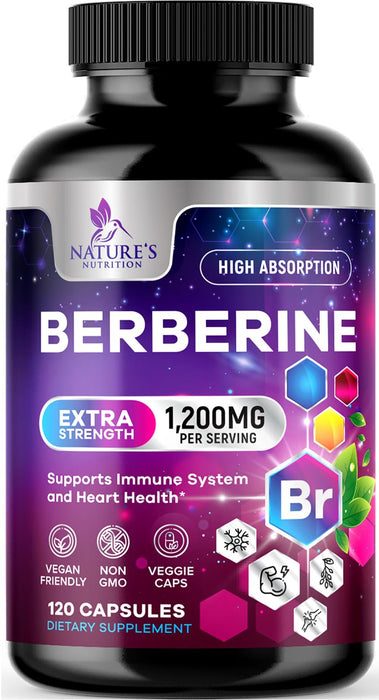 Berberine HCL 1200mg – 120 Veggie Capsules