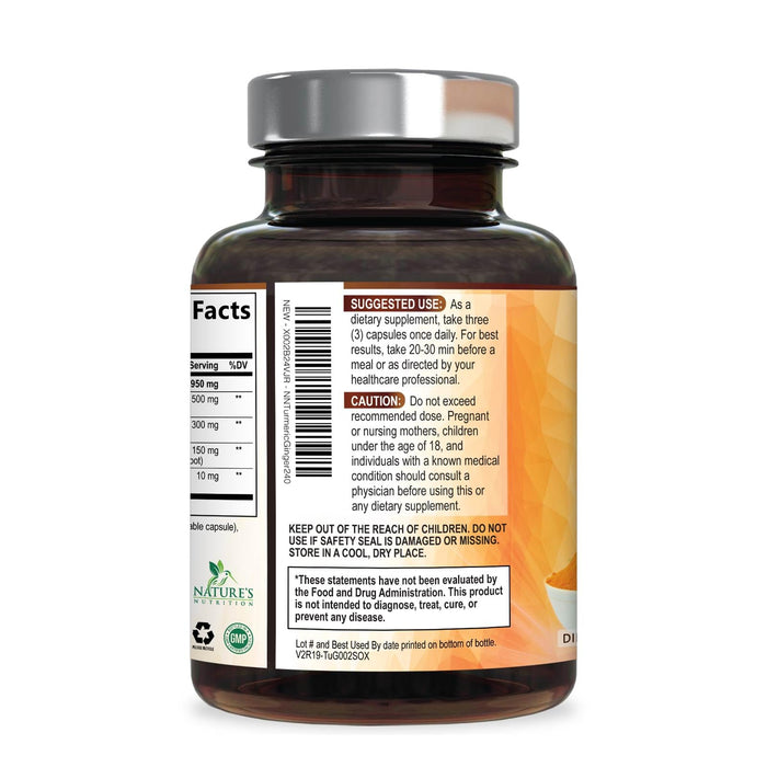 Turmeric Curcumin 1950mg – 240 Capsules