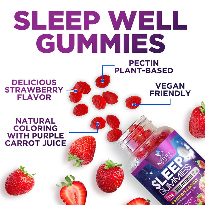 Melatonin Sleep Gummies – 8mg – 120 Count