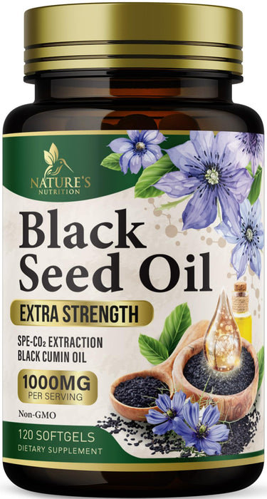 Black Seed Oil Softgels 1000mg – 120 Softgels