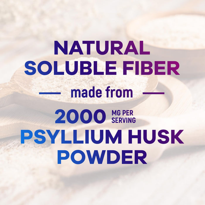 Psyllium Husk Fiber 1500mg – 60 Capsules