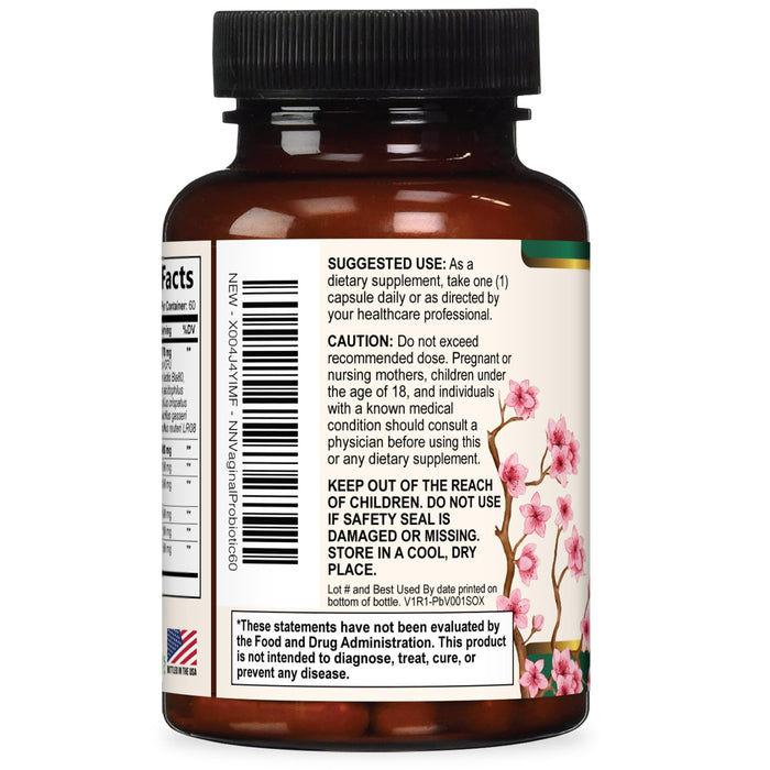 Vaginal Probiotics for Women – 50 Billion CFU – 60 Capsules