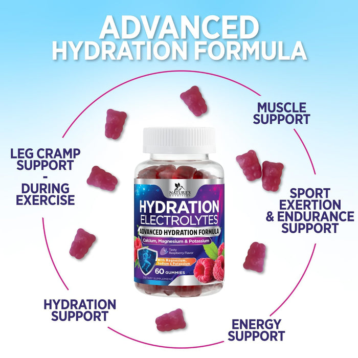 Hydration Electrolyte Gummies – 60 Gummies