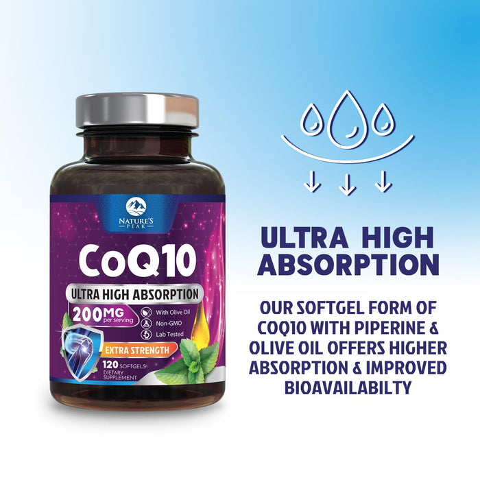 CoQ10 200mg – 120 Softgels