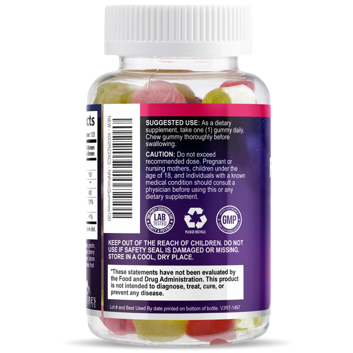 Folic Acid Gummies for Women 785 mcg – 120 Gummies