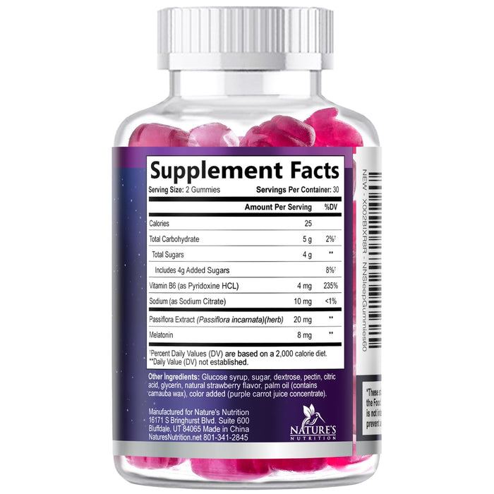 Melatonin Sleep Gummies – 8mg – 60 Count