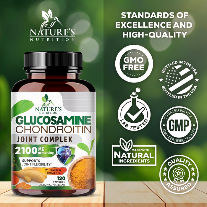 Glucosamine Chondroitin MSM 2100mg Complex – 120 Capsules