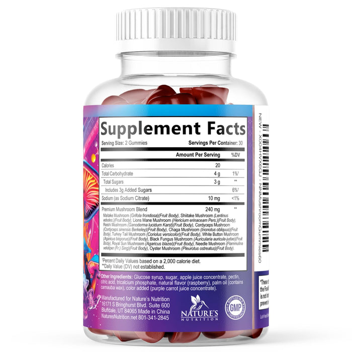 Mushroom Gummies – 60 Gummies