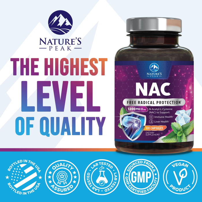 N-Acetyl Cysteine (NAC) 1200 mg – 120 Capsules