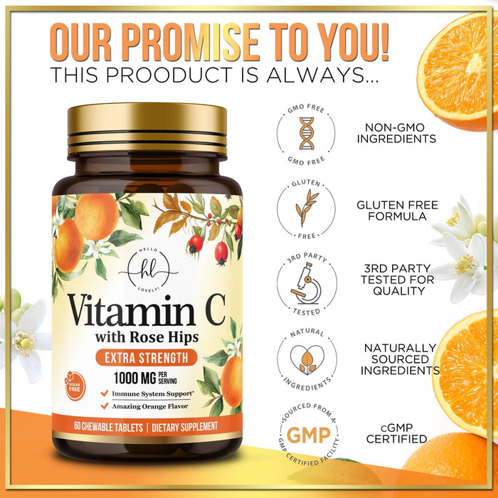 Vitamin C 1000mg – 60 Chewable Tablets