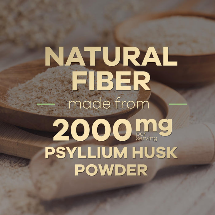 Psyllium Husk Fiber Capsules 1500mg – 120 Capsules