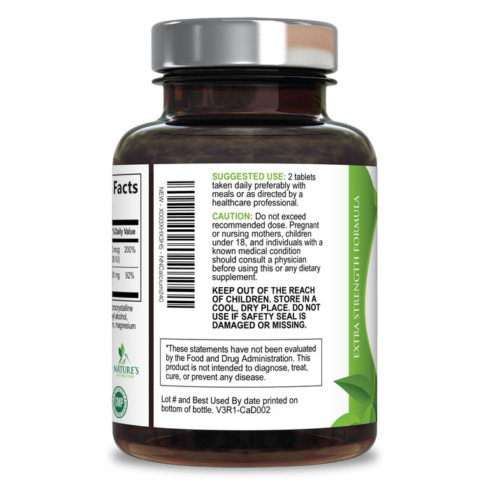 Calcium with Vitamin D – 1200mg – 240 Tablets