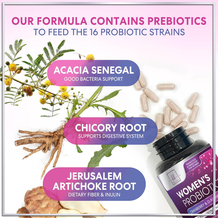 Probiotics for Women – 60 Billion CFU – 120 Capsules