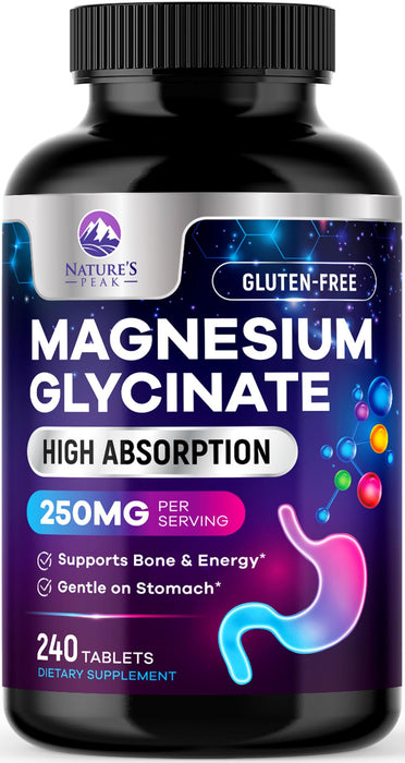 Magnesium Glycinate Chelated – 240 Tablets