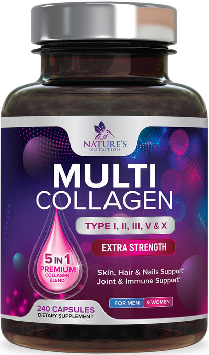 Multi Collagen Peptides – 240 Capsules