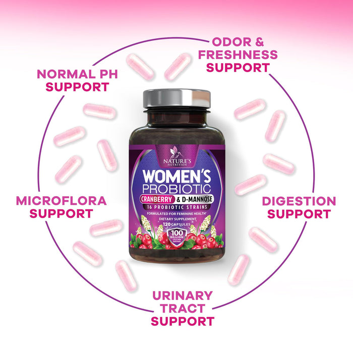 Probiotics for Women 60 Billion CFU – 120 Capsules