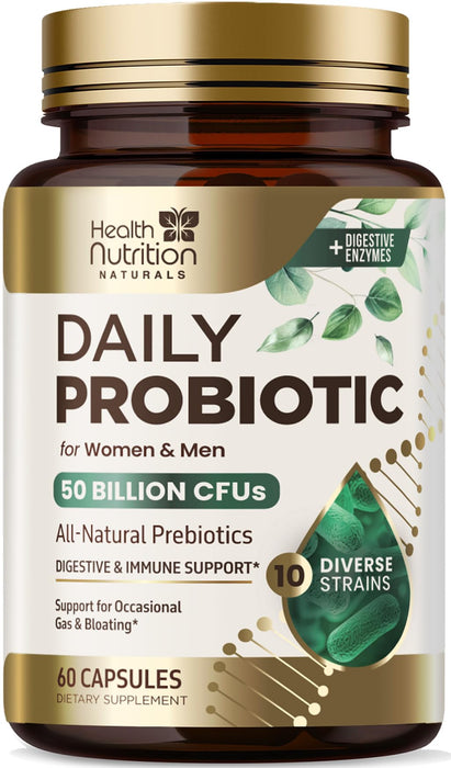 Probiotics 60 Billion CFU + 10 Strains – 60 Capsules