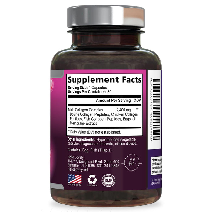 Multi Collagen Peptides – 120 Capsules