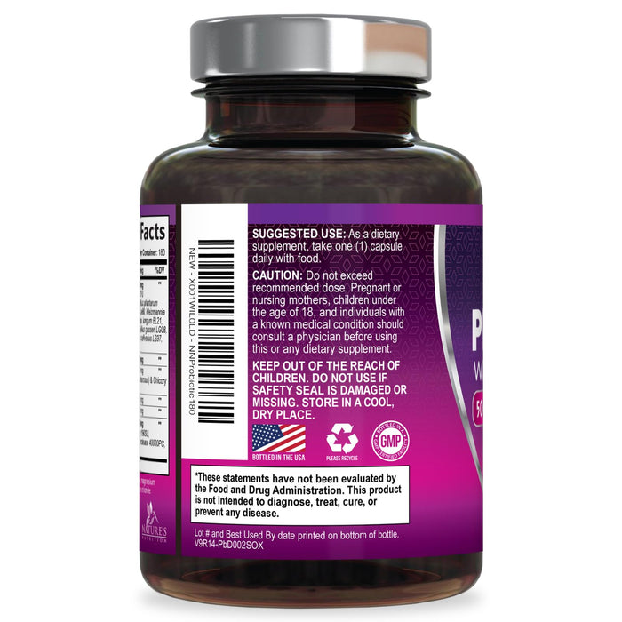 Probiotics 60 Billion CFU per Serving – 180 Capsules